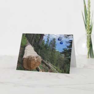kärlek på hälsningskortet på bergssidan kort