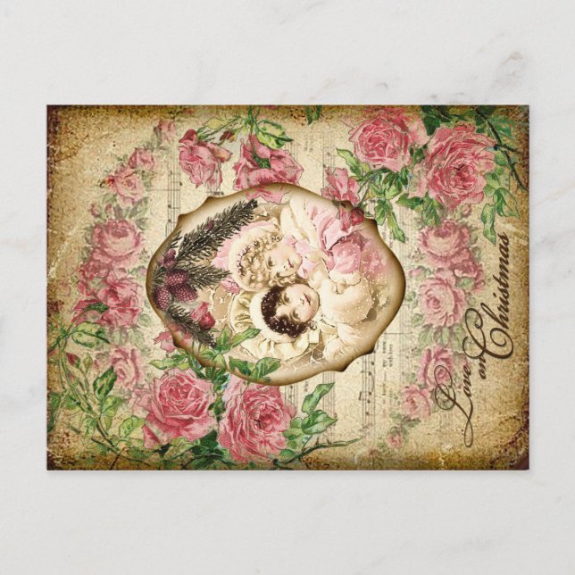 Kärlek på jul helg vykort (Framsida)