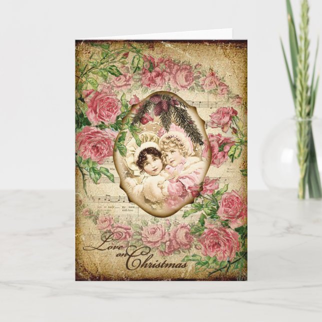 Kärlek på jul helgkort (Framsida)