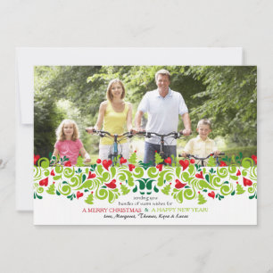 Kärlek på julfotoportet Helgdag Julkort