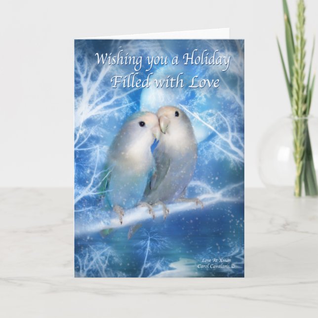 Kärlek på julkort helgkort (Framsida)