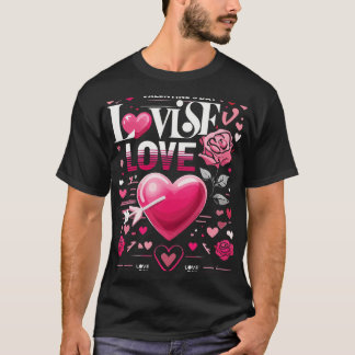 Kärlek på Luft Valentindagen Hoodie T Shirt
