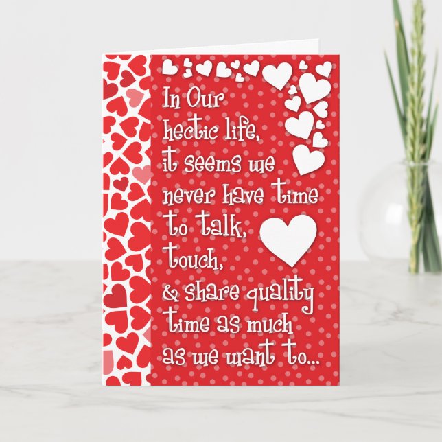 Kärlek på mitt livs-Alla hjärtans dagskort Helgkort (Framsida)