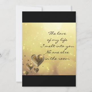 Kärlek på mitt livstidshälsningskort kort