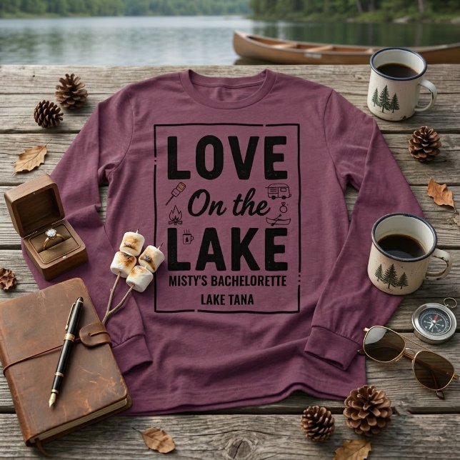 Kärlek på sjön möhippa firande t shirt (Skapare uppladdad)