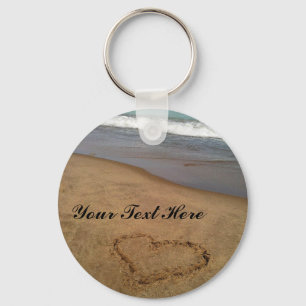 Kärlek på stranden Keychain Nyckelring