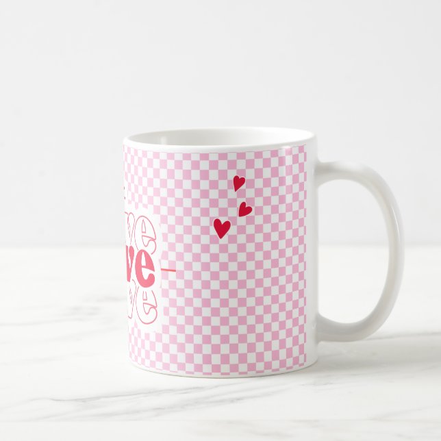 "Kärlek på varenda sida - Romantic Mugg med Heartf (Höger)