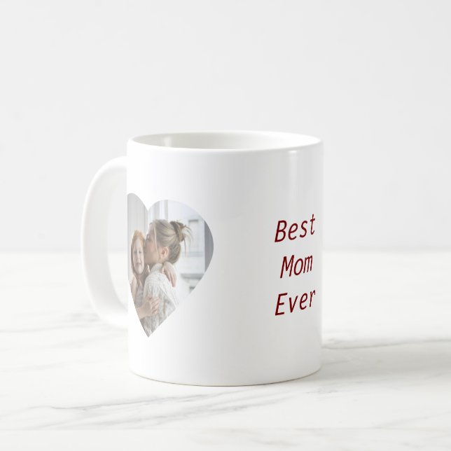 Kärlek på varje sida - Hjärtfotografier Mugg för M (Framsida vänster)