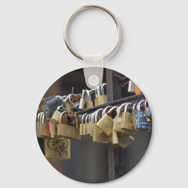 Kärlek Padlocks, Prag Nyckelring (Framsida)