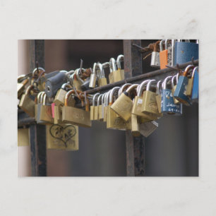 Kärlek Padlocks, Prag Vykort