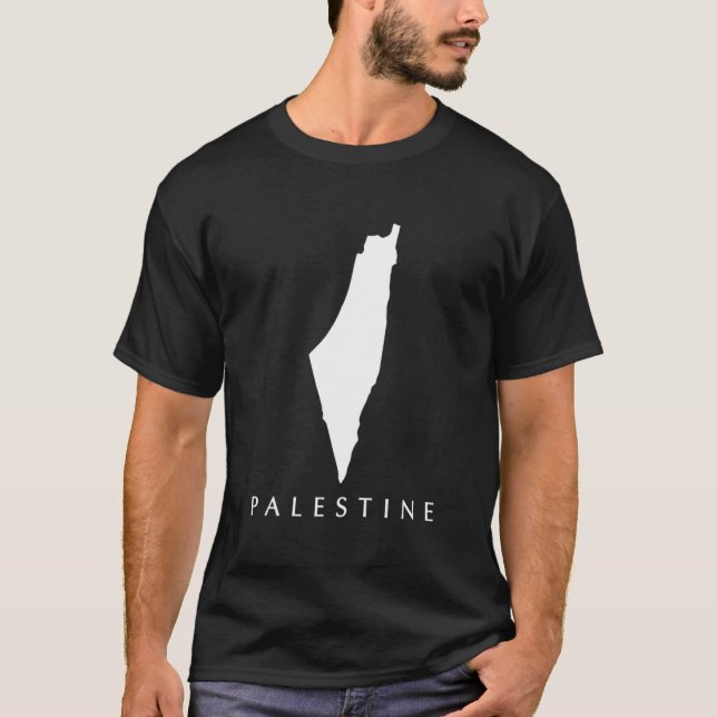 Kärlek Palestina Karta T Shirt (Framsida)