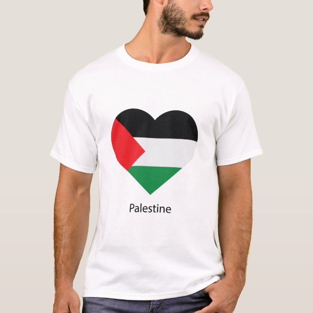 Kärlek Palestina T Shirt (Framsida)