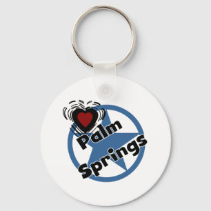 Kärlek Palm Spring Nyckelring