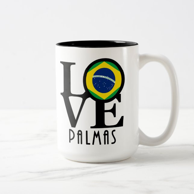 KÄRLEK Palmas 15 oz Två-Tonad Mugg (Höger)