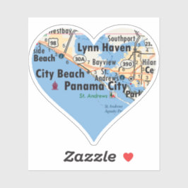 Kärlek Panama City Florida Klistermärken
