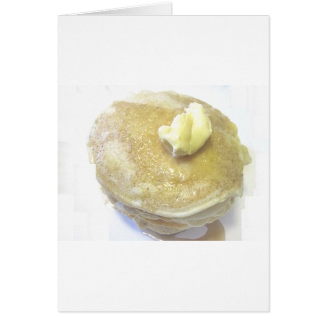 Kärlek Pancakes Hälsningskort (Framsidan)