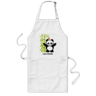 Kärlek Panda® Apron Långt Förkläde