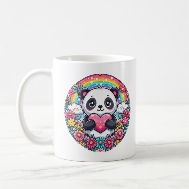 Kärlek Panda Baby Kaffemugg (Vänster)