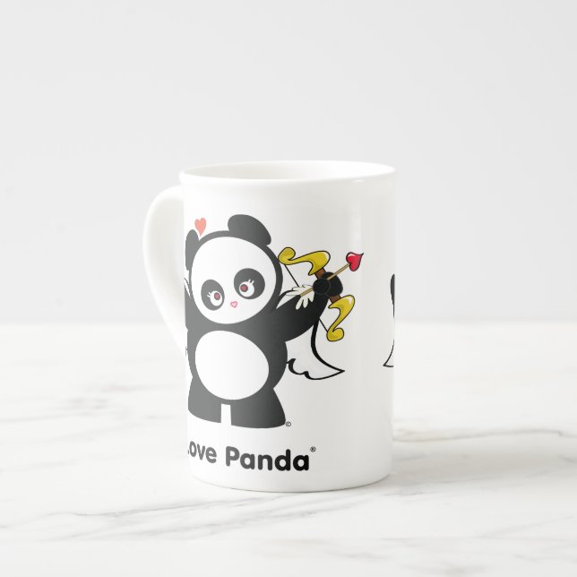 Kärlek Panda® Benporslin Mugg (Framsida vänster)