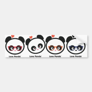 Kärlek Panda® Bildekal