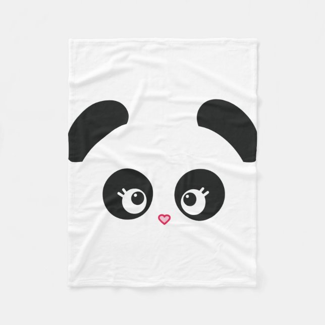 Kärlek Panda® Flebit Blanket Fleecefilt (Framsidan)