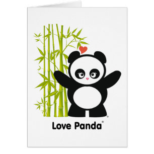 Kärlek Panda® Hälsningskort