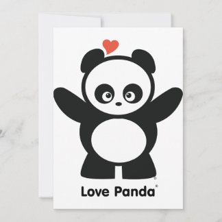 Kärlek Panda®-inbjudan Inbjudningar