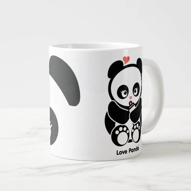 Kärlek Panda® Jumbo Mugg (Framsida höger)
