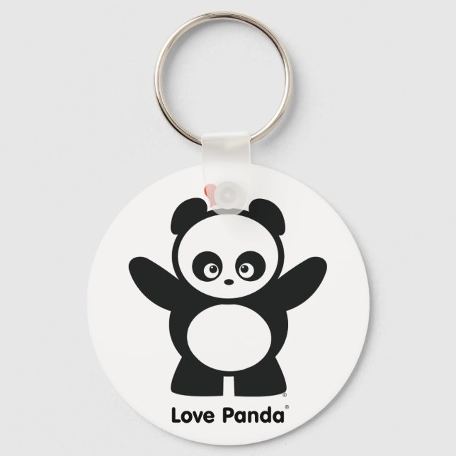 Kärlek Panda® Keychain Nyckelring (Framsida)