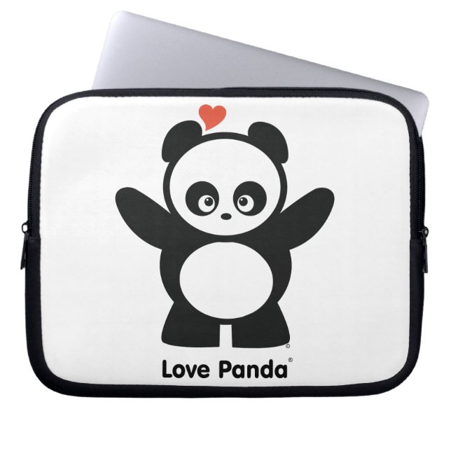 Kärlek Panda® Laptop sleeve (Framsidan)