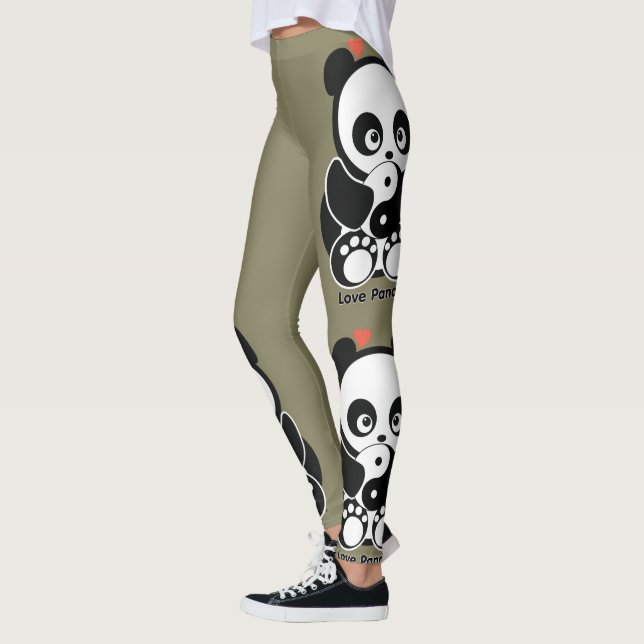Kärlek Panda® Leggings (Vänster)