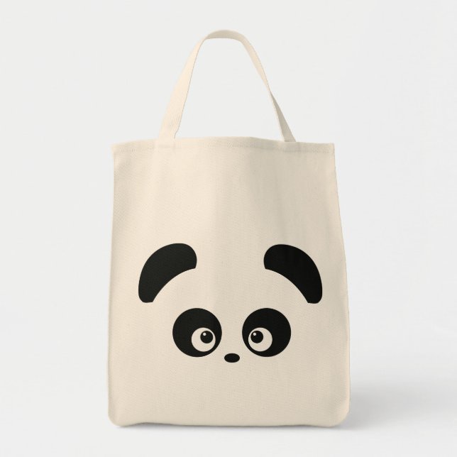 Kärlek Panda® Livsmedel Tote Bag Tygkasse (Framsidan)