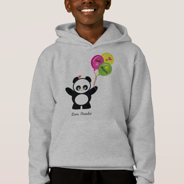 Kärlek Panda® lurar Hoody Tee (Framsida)