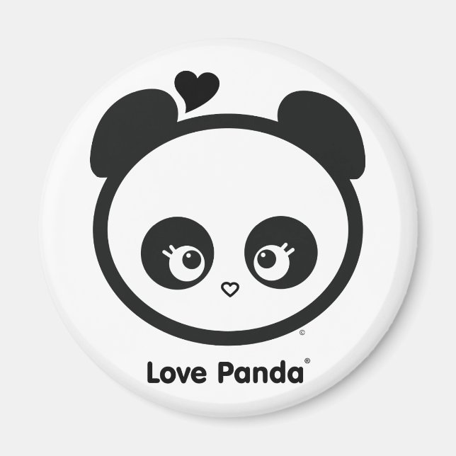 Kärlek Panda® Magnet (Framsidan)