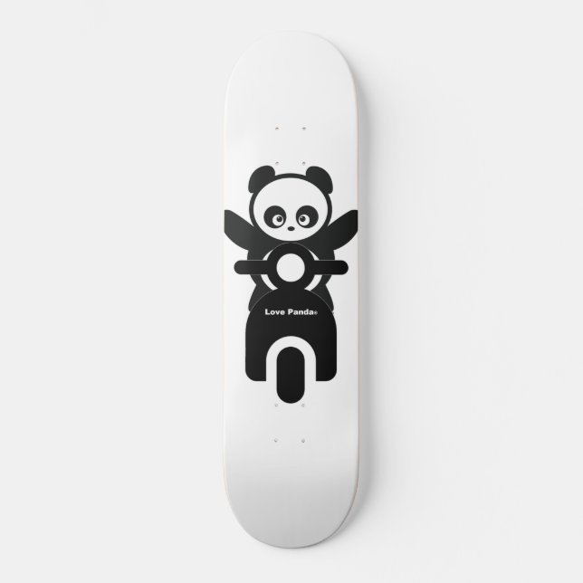 Kärlek Panda® Mini Skateboard Bräda 18,5 Cm (Framsida)