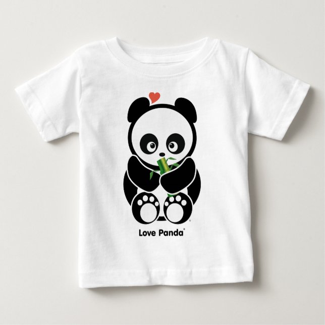 Kärlek Panda® Småbarn Långärmad T-shirt (Framsida)