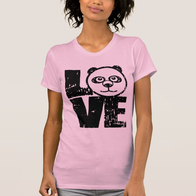 Kärlek Panda T-shirt (Framsida)
