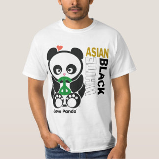 Kärlek Panda® värderar manar dräkt Tee Shirt
