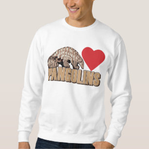 Kärlek Pangolins Lång Ärmad Tröja