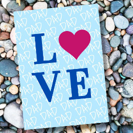 Kärlek Pappa Kärlek Far vi Älskar dig Pappa anpass Kort