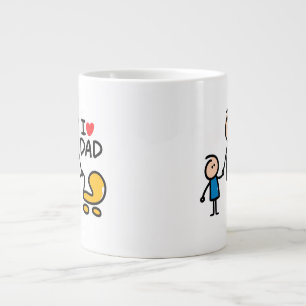 Kärlek pappa print jumbo mugg