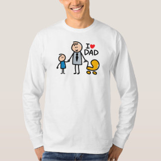 Kärlek pappa print t shirt