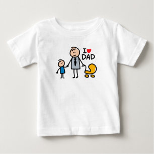 Kärlek pappa print t shirt