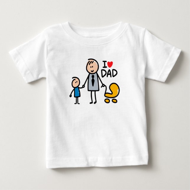 Kärlek pappa print t shirt (Framsida)