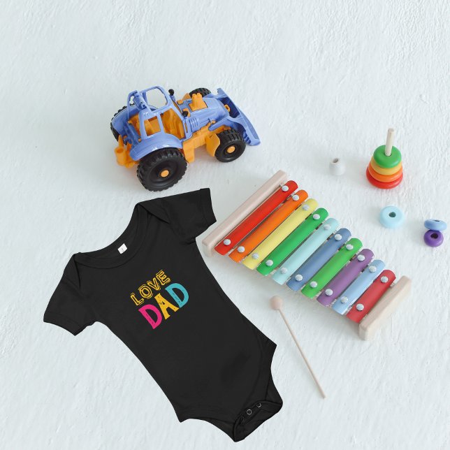 Kärlek Pappa T Shirt (lovely dad "father's day" baby bodysuit (custom content) )