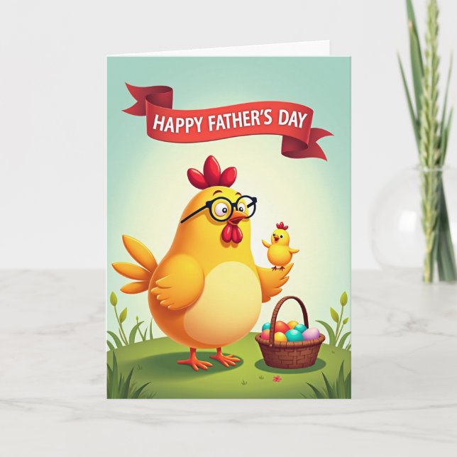 Kärlek Pappas Dags Fågel Kort (Framsida)