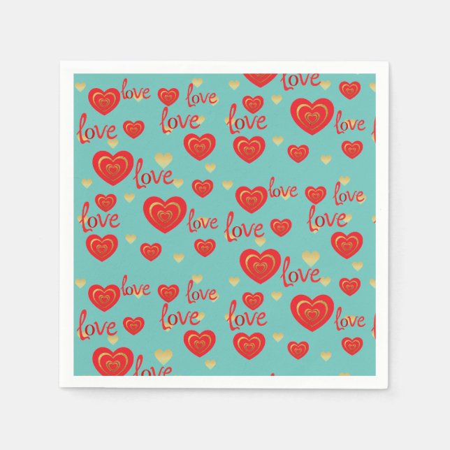 kärlek pappersservett (Framsidan)