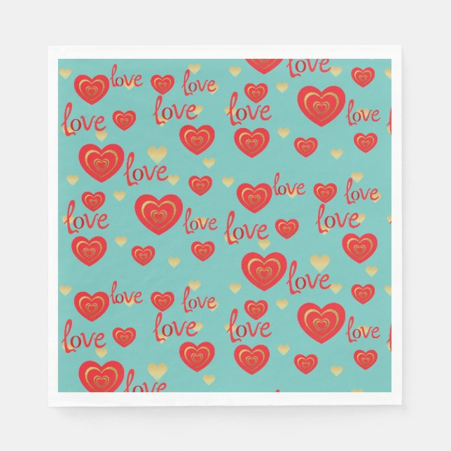 kärlek pappersservett (Framsidan)
