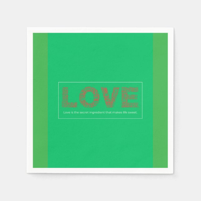 Kärlek Pappersservett (Framsidan)