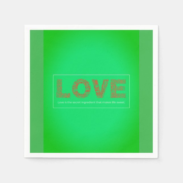 Kärlek Pappersservett (Framsidan)